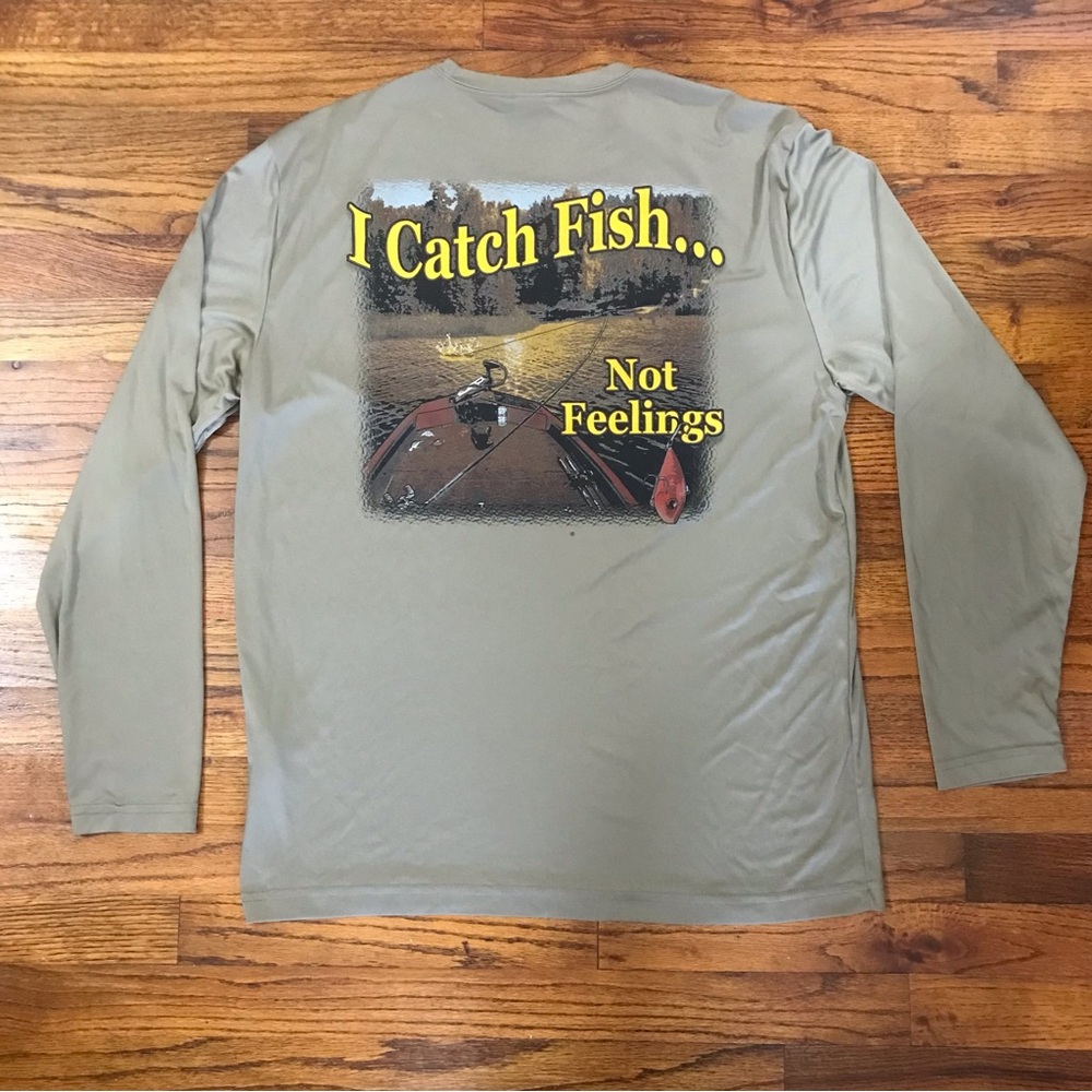 Sport-Tek LS Performance Fishing Shirt
Catch Fish Feelings NWOT
Bass Bucks Birds